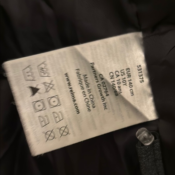 Charcoal Gray ReimaTec Waterproof Down Winter Jacket size 140 (10 years) - Picture 5 of 9